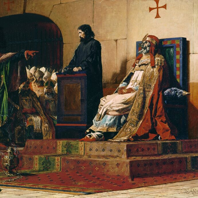 Concilio cadaverico, Jean-Paul Laurens (1870), Nantes, Musée des Beaux-Arts